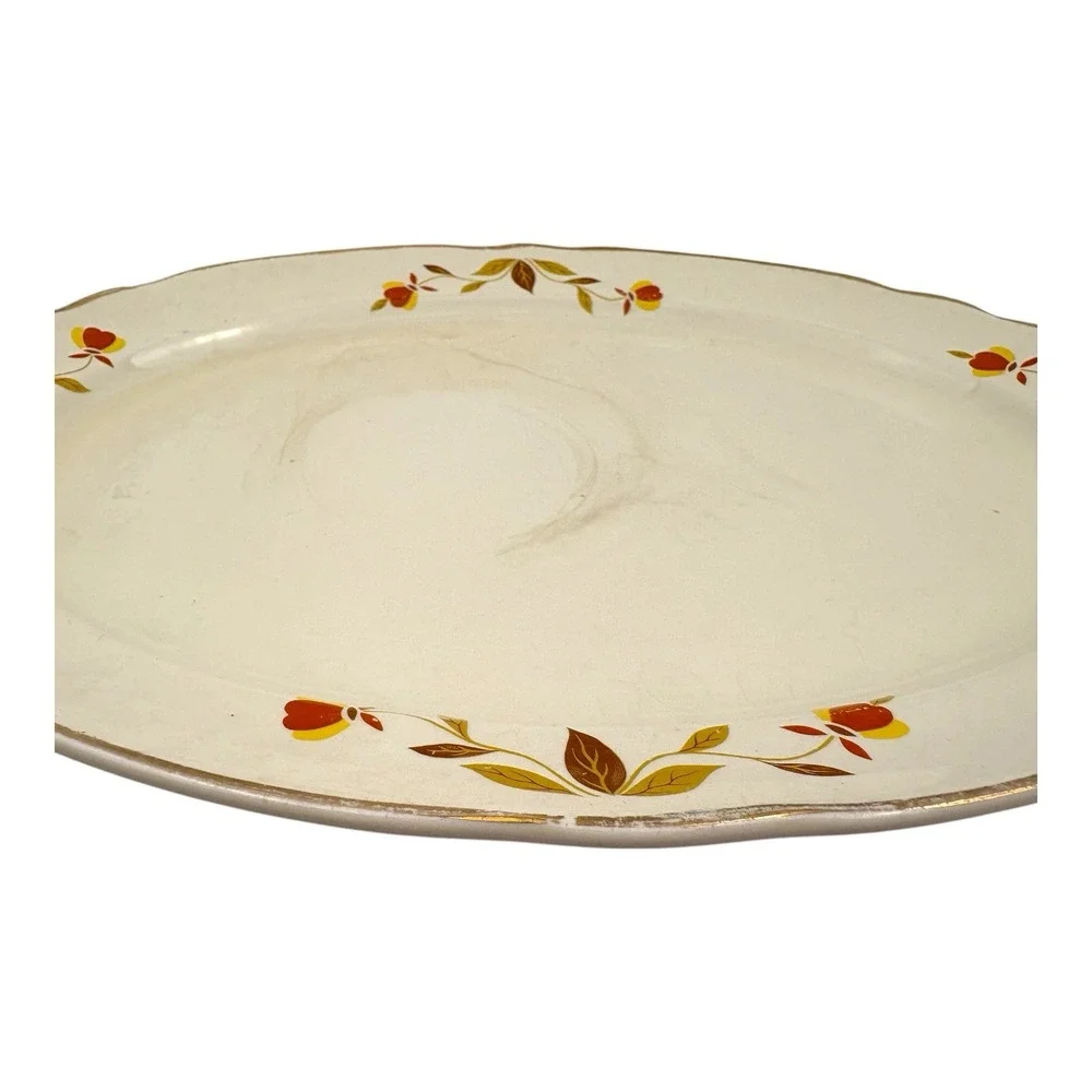 Vintage Hall Superior Quality Oval Serving Platter – Autumn Floral Design‎